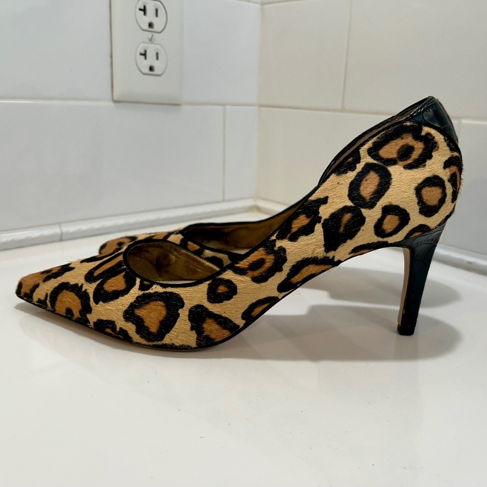 Sam Edelman Leopard Print Brahma D'Orsay Pumps Size 9